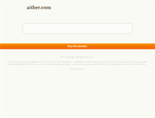 Tablet Screenshot of aither.com